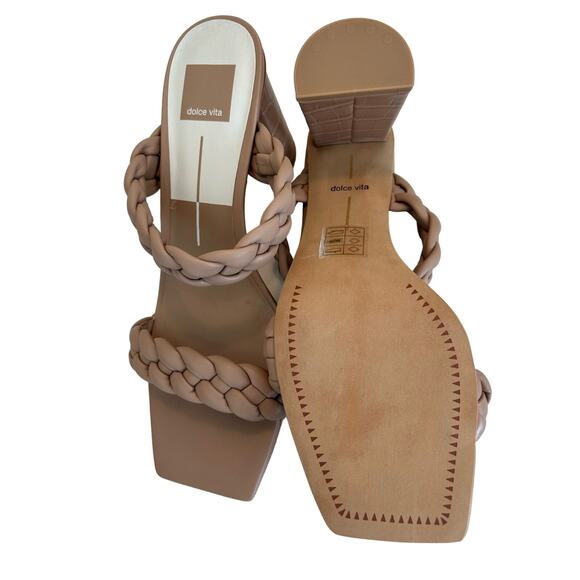 Dolce Vita Ashby Braided Block Heel Sandals - SZ 9.5, Casual Slip On Shoes - Picture 9 of 10